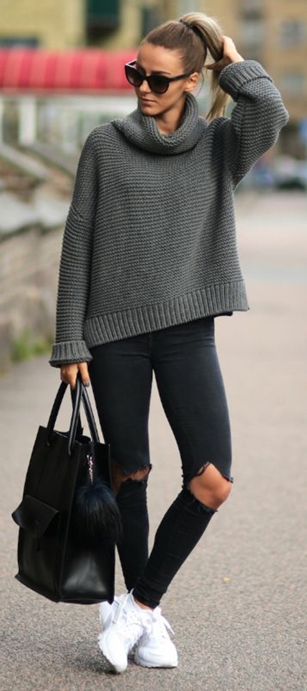 black skinny jeans outfit