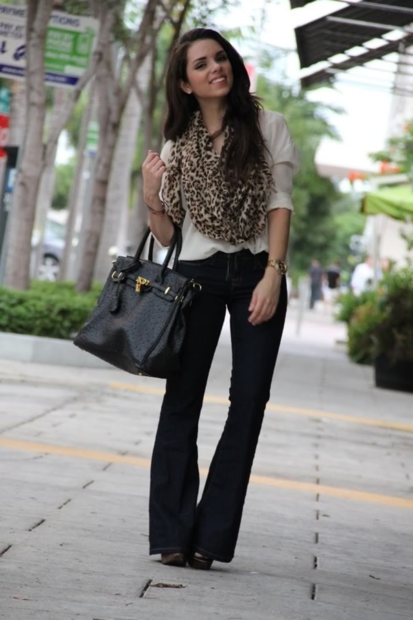 black flared trousers outfit