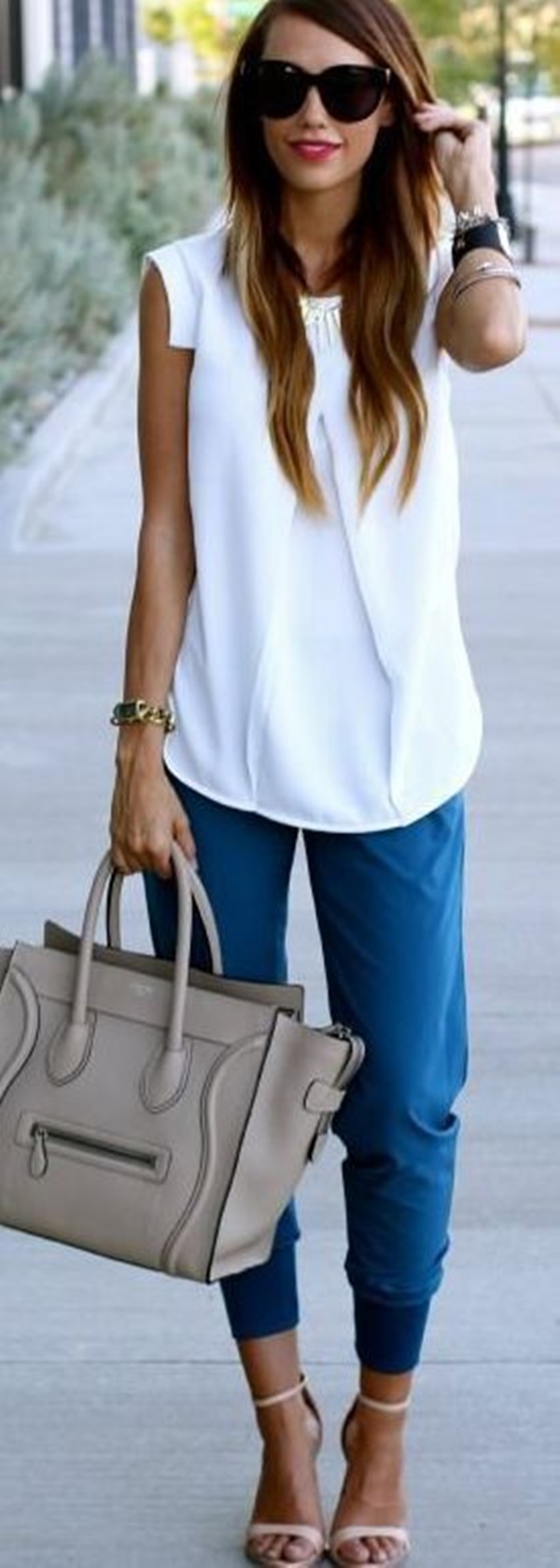 white sleeveless top outfit